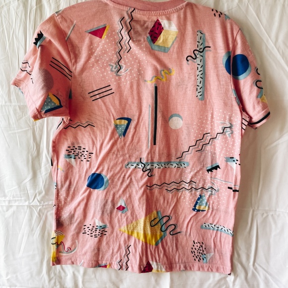Oh Snap 90's Retro Pink Fun T-Shirt || Size S - Picture 2 of 3